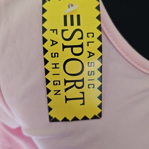 Pink stretchy fleece formal dress NWT *minor pilling see photos* size‎ small - Picture 2 of 16